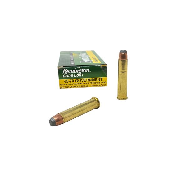 Remington Core-Lokt 45-70 Government, 405 Grain Full Pressure Load Ammunition, 20 Rounds