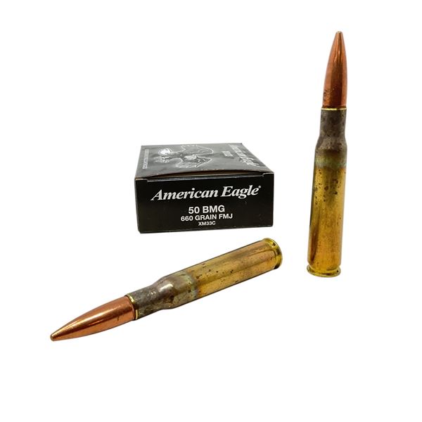 American Eagle 50 BMG, 660 Grain FMJ Ammunition, 10 Rounds