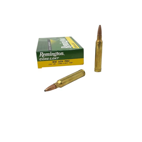 Remington 300 Win Mag, 150 Grain Core-Lokt PSP Ammunition, 20 Rounds