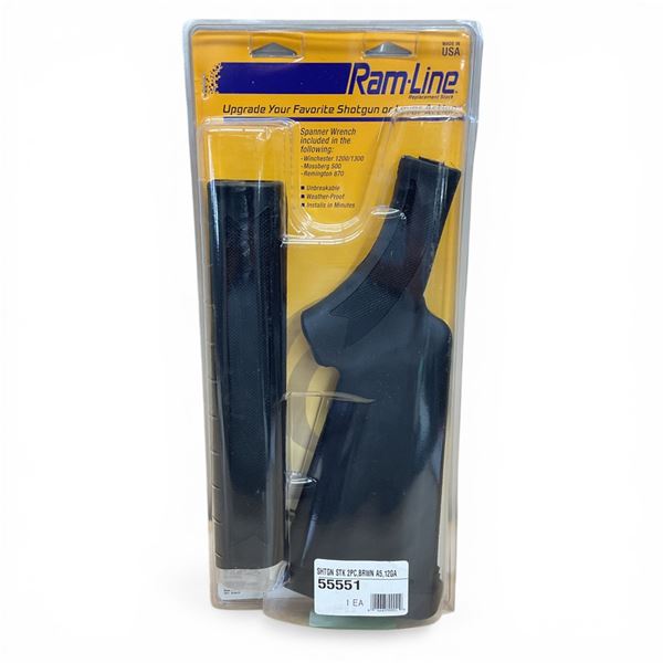 Ramline Synthetic Replacement Shotgun Stock for 12 Ga Browning A5 in Black
