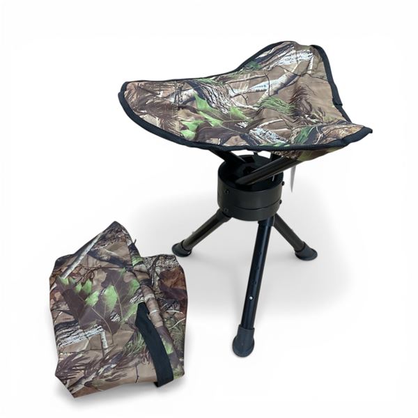 Ameristep Tripod Swivel Stool with Adjustable Legs, 16" - 19"