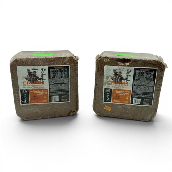 Ani-Logics Signature Series Whitetail Deer Attractant Block in Persimmon, Approx 10 Lbs X 2