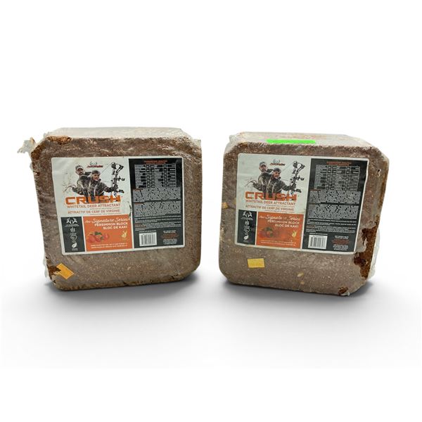 Ani-Logics Signature Series Whitetail Deer Attractant Block in Persimmon, Approx 10 Lbs X 2