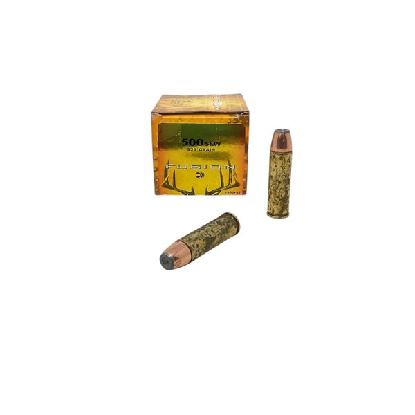Federal Fusion 500 S&W, 325 Grain Ammunition, 19 Rounds
