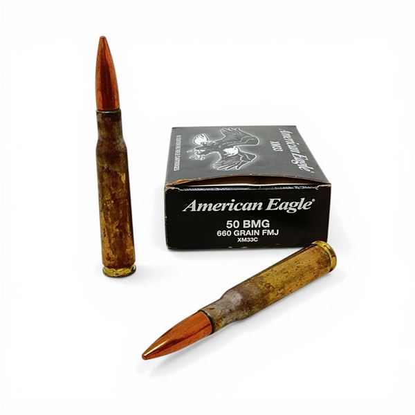 American Eagle 50 BMG, 660 Grain FMJ Ammunition, 10 Rounds
