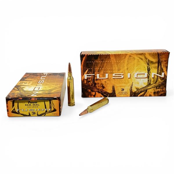 Federal Fusion 7mm Rem Mag, 150 Grain Ammunition, 40 Rounds