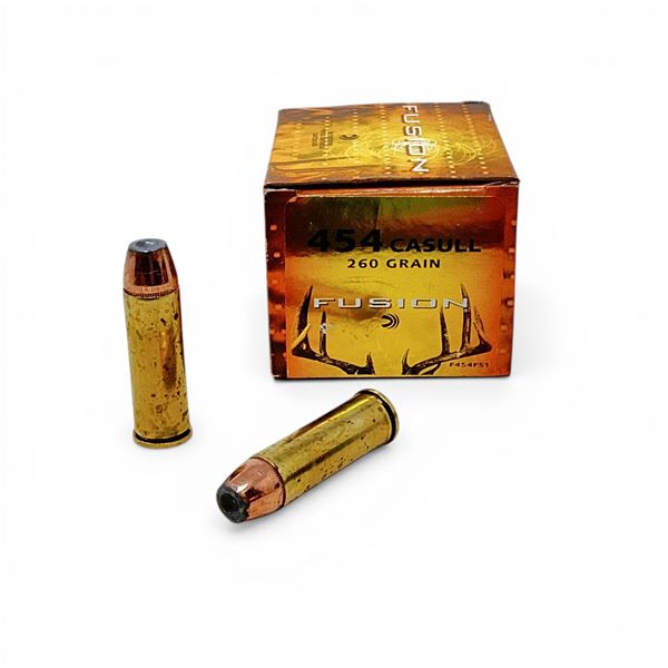 Federal Fusion 454 Casull, 260 Grain Bonded SP Ammunition, 20 Rounds