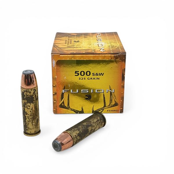 Federal Fusion 500 S&W, 325 Grain Ammunition, 20 Rounds
