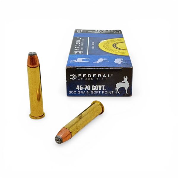 Federal Power-Shok 45-70 GOVT, 300 Grain SP Ammunition, 20 Rounds