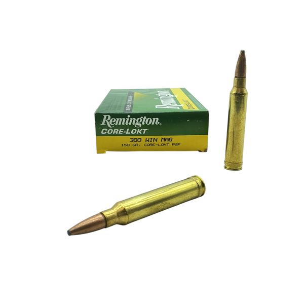 Remington 300 Win Mag, 150 Grain Core-Lokt PSP Ammunition, 20 Rounds