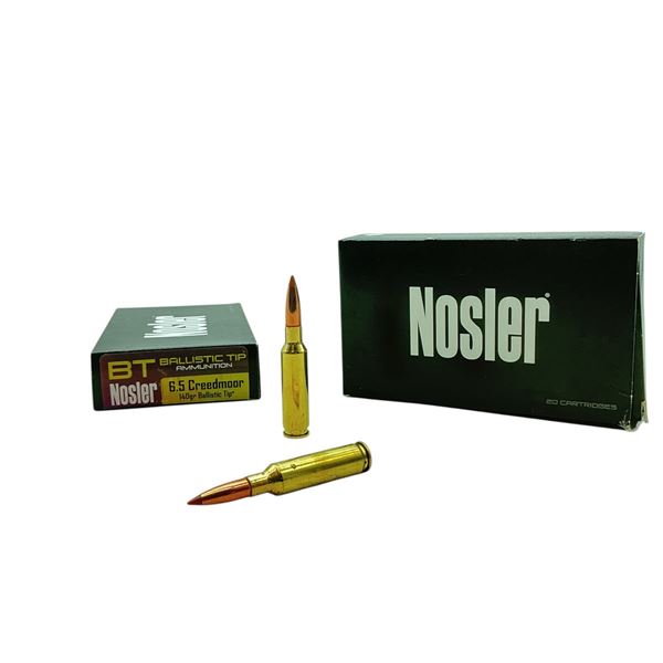 Nosler Ballistic Tip 6.5 Creedmoor, 140 Grain Ballistic Tip Hunting Ammunition, 39 Rounds