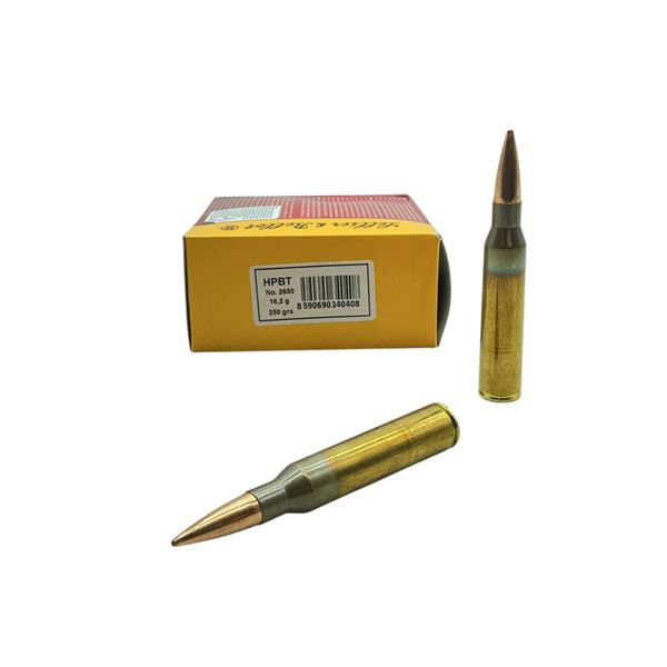 Sellier & Bellot Match 338 Lapua Mag, 250 Grain HPBT Ammunition, 10 Rounds