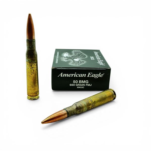 American Eagle 50 BMG, 660 Grain FMJ Ammunition, 10 Rounds