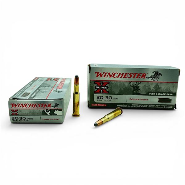 Winchester Power Point 30-30 Win, 150 Grain Ammunition, 40 Rounds