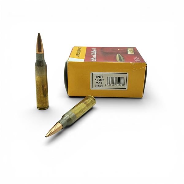 Sellier & Bellot Match 338 Lapua Mag, 250 Grain HPBT Ammunition, 10 Rounds