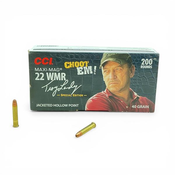 CCI Choot Em! 22 WMR Maxi-Mag, 40 Grain JHP Ammunition, 200 Rounds
