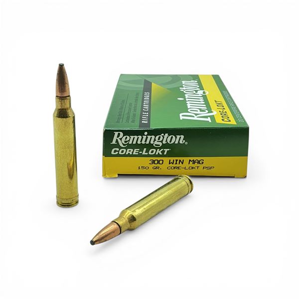 Remington 300 Win Mag, 150 Grain Core-Lokt PSP Ammunition, 20 Rounds