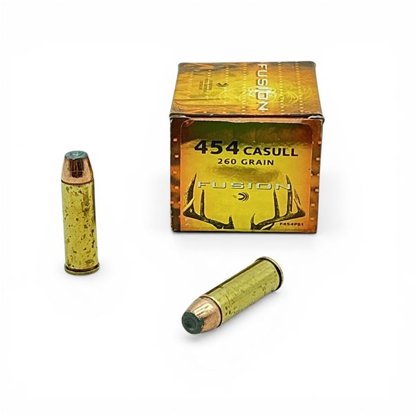 Federal Fusion 454 Casull, 260 Grain Bonded SP Ammunition, 20 Rounds