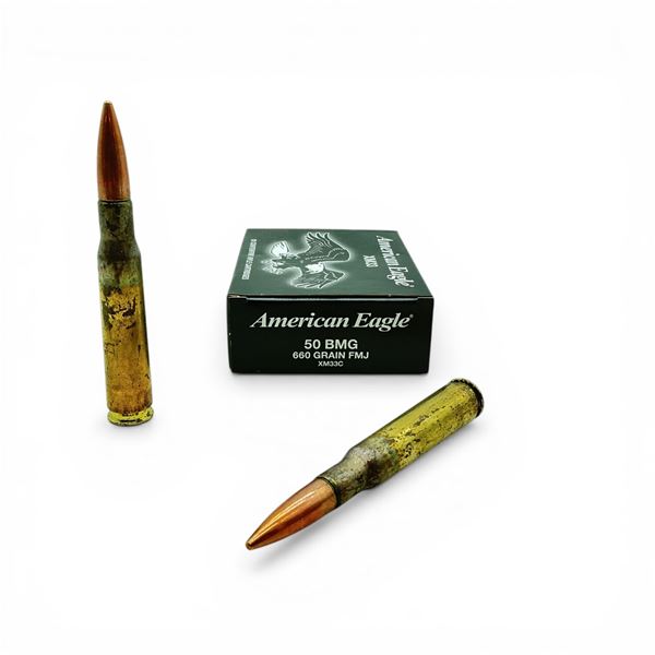 American Eagle 50 BMG, 660 Grain FMJ Ammunition, 10 Rounds