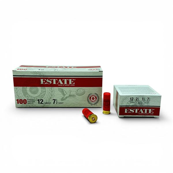 Estate Dove and Target Load 12 Ga, 2-3/4", 1-1/8 oz, #7.5 Shot Ammunition, 100 Rounds