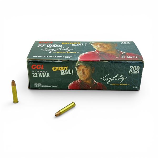 CCI Choot Em! 22 WMR Maxi-Mag, 40 Grain JHP Ammunition, 200 Rounds