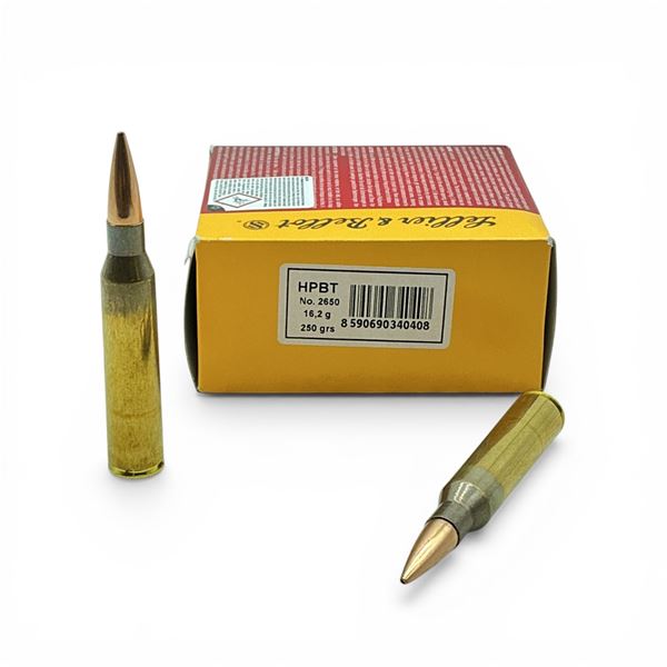 Sellier & Bellot Match 338 Lapua Mag, 250 Grain HPBT Ammunition, 10 Rounds