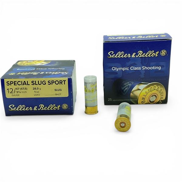Sellier & Bellot Special Slug Sport 12 Ga, 1 oz Slug Shot Ammunition, 50 Rounds