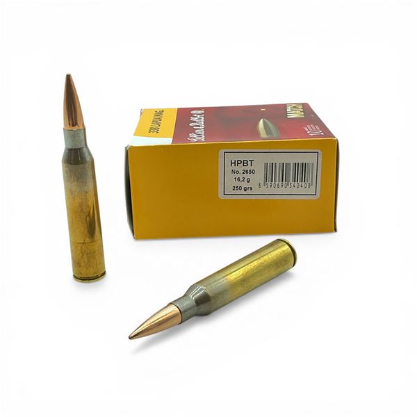 Sellier & Bellot Match 338 Lapua Mag, 250 Grain HPBT Ammunition, 10 Rounds