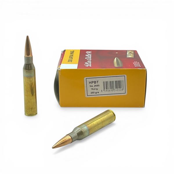 Sellier & Bellot Match 338 Lapua Mag, 250 Grain HPBT Ammunition, 10 Rounds