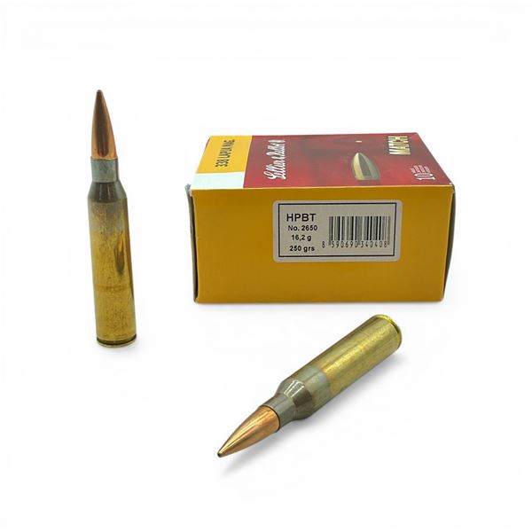 Sellier & Bellot Match 338 Lapua Mag, 250 Grain HPBT Ammunition, 10 Rounds
