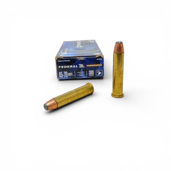 Federal Power-Shok 45-70 GOVT, 300 Grain JSP Ammunition, 20 Rounds