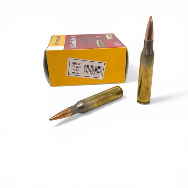 Sellier & Bellot Match 338 Lapua Mag, 250 Grain HPBT Ammunition, 10 Rounds