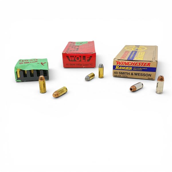 Assorted 40 S&W Ammunition, Approximately 85 Rounds