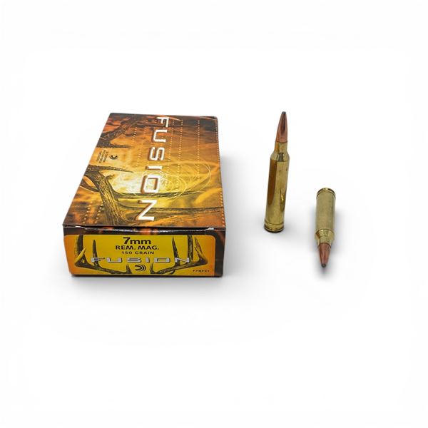 Federal Fusion 7mm Rem Mag, 150 Grain Ammunition, 20 Rounds