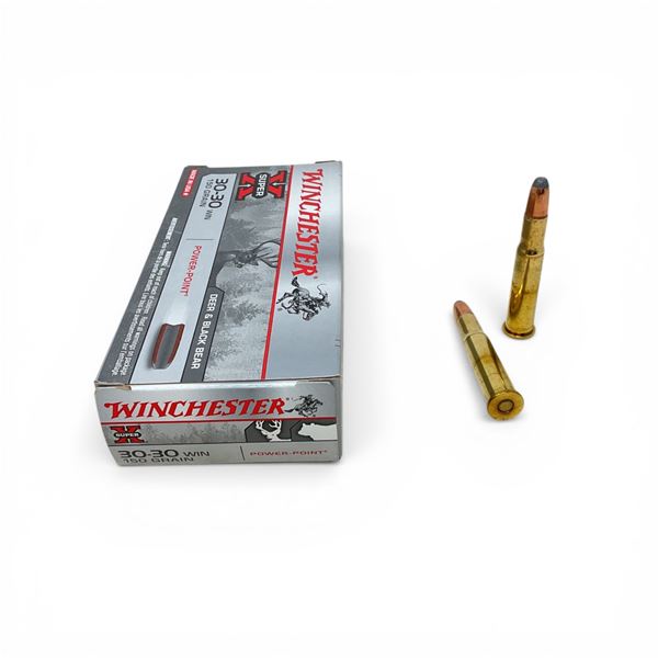 Winchester Deer & Black Bear 30-30 Win, 150 Grain Power-Point Ammunition, 20 Rounds