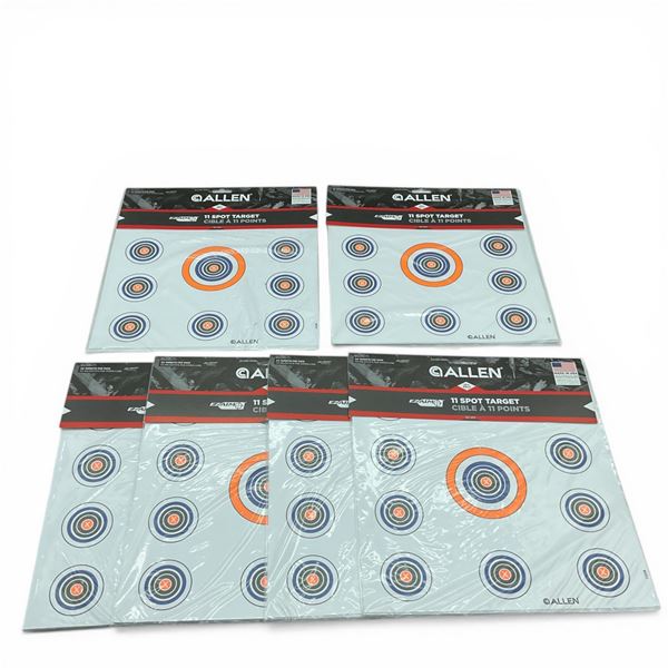 Allen EZ Aim II Spot 12" x 12" Target, 12 Pack, X 6 Qty, New