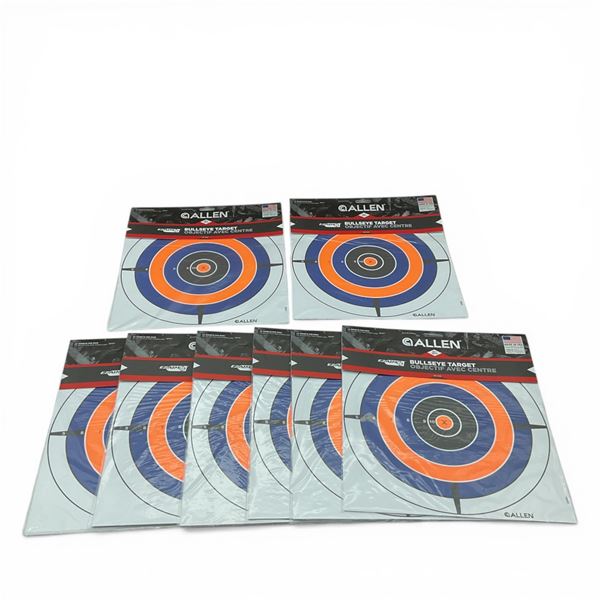 Allen EZ Aim 12" x 12" Bullseye Target, 12 Pack X 8 Qty, New