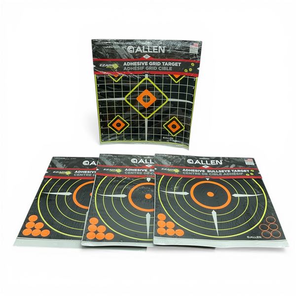 Assorted Allen EZ Aim Adhesive 12" x 12" Targets X 5 Total Qty
