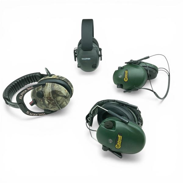 Assorted Electronic Hearing Protection X 4 Qty