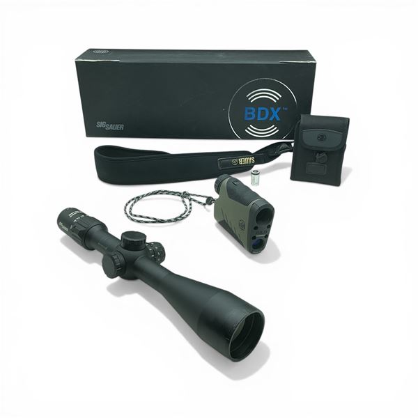 Sig Sauer BDX Combo Kit: Sierra 3 BDX 6.5-20x52mm Scope and Kilo 2400BDX Laser Range Finder