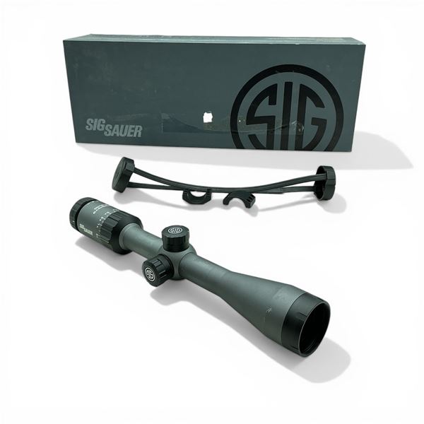 Sig Sauer Whiskey 3 3-9x40mm Scope, QuadPlex Reticle with Lens Cover