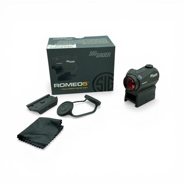 Sig Sauer Romeo 5 1x20mm, 2 MOA Red Dot Sight on Mount