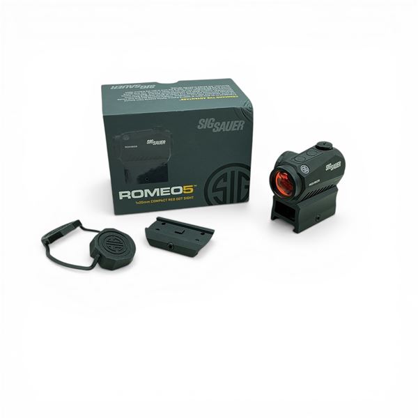 Sig Sauer Romeo 5 1x20mm, 2 MOA Red Dot Sight on Mount