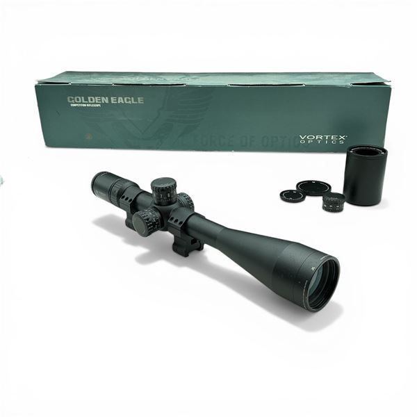 Vortex Golden Eagle 15-60x52mm Scope, ECR-1 Reticle on Rings with Sunshade