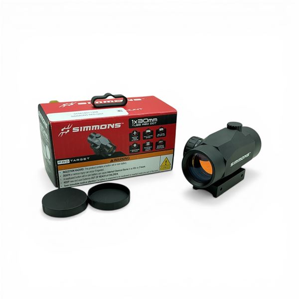 Simmons 1x30mm Tube Red Dot Sight, 5 MOA Dot Reticle