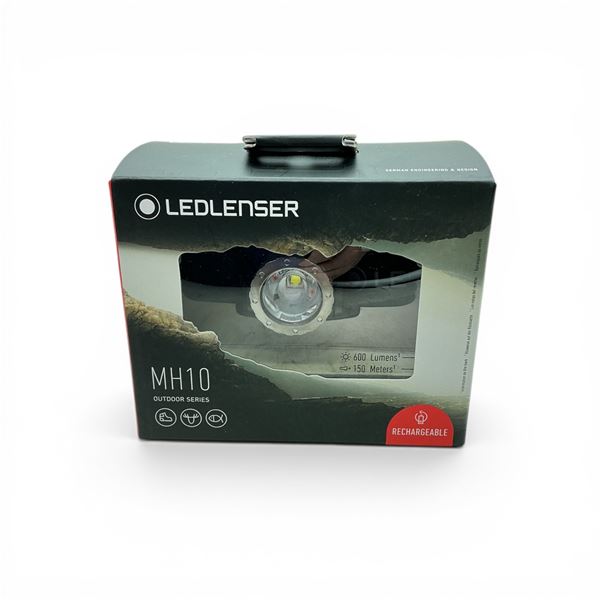 Ledlenser MH10 Outdoor Series Rechargeable Headlamp, 600 Lumens, New