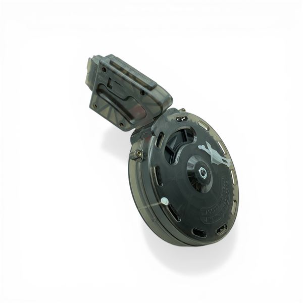 Puma AR-22 .22 LR, 50 Round Drum Magazine, Pinned to 10