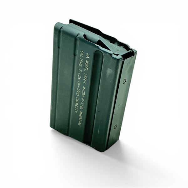 C Products RA Model XCR-L Micro Pistol Magazine, 7.62x39 Caliber, 10 Round Metal Magazine