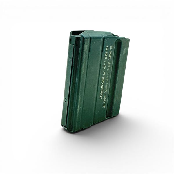 C Products RA Model XCR-L Micro Pistol Magazine, 7.62x39 Caliber, 10 Round Metal Magazine