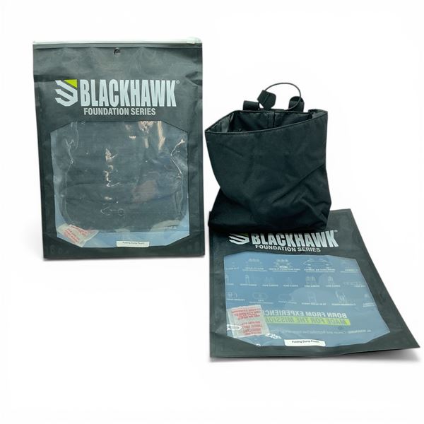 Blackhawk Foundation Series Folding Dump Pouch, Black X 2 Qty, New